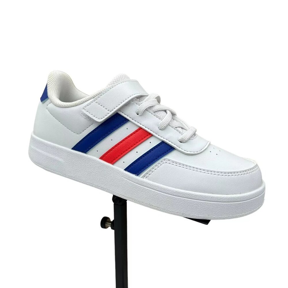 Adidas Breaknet Youth Boy's/Girl's‎ Slip on Sneakers Size 1.5 White/Multi Shoes - Picture 15 of 15